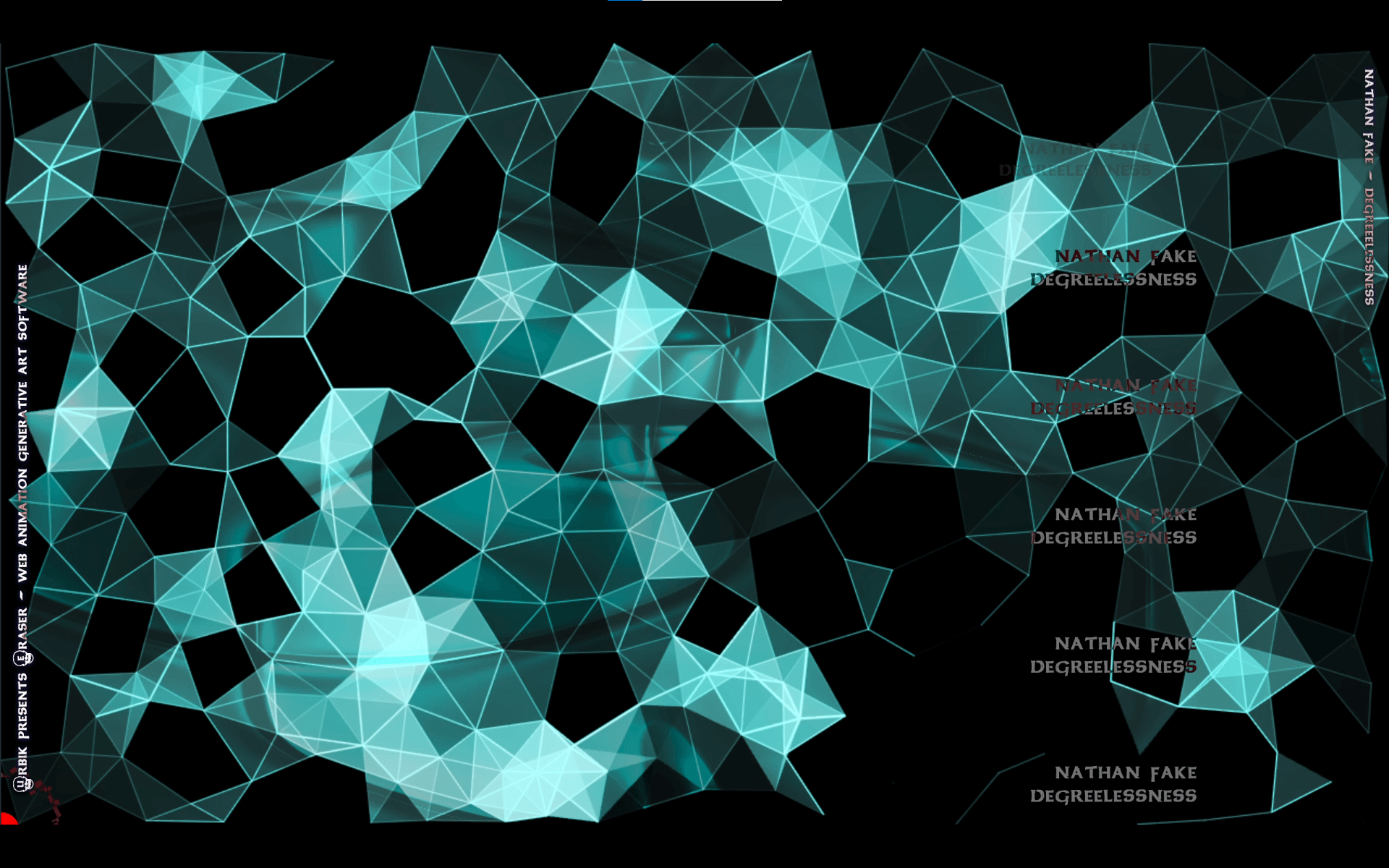 Cyantific web of interconnected triangle cells