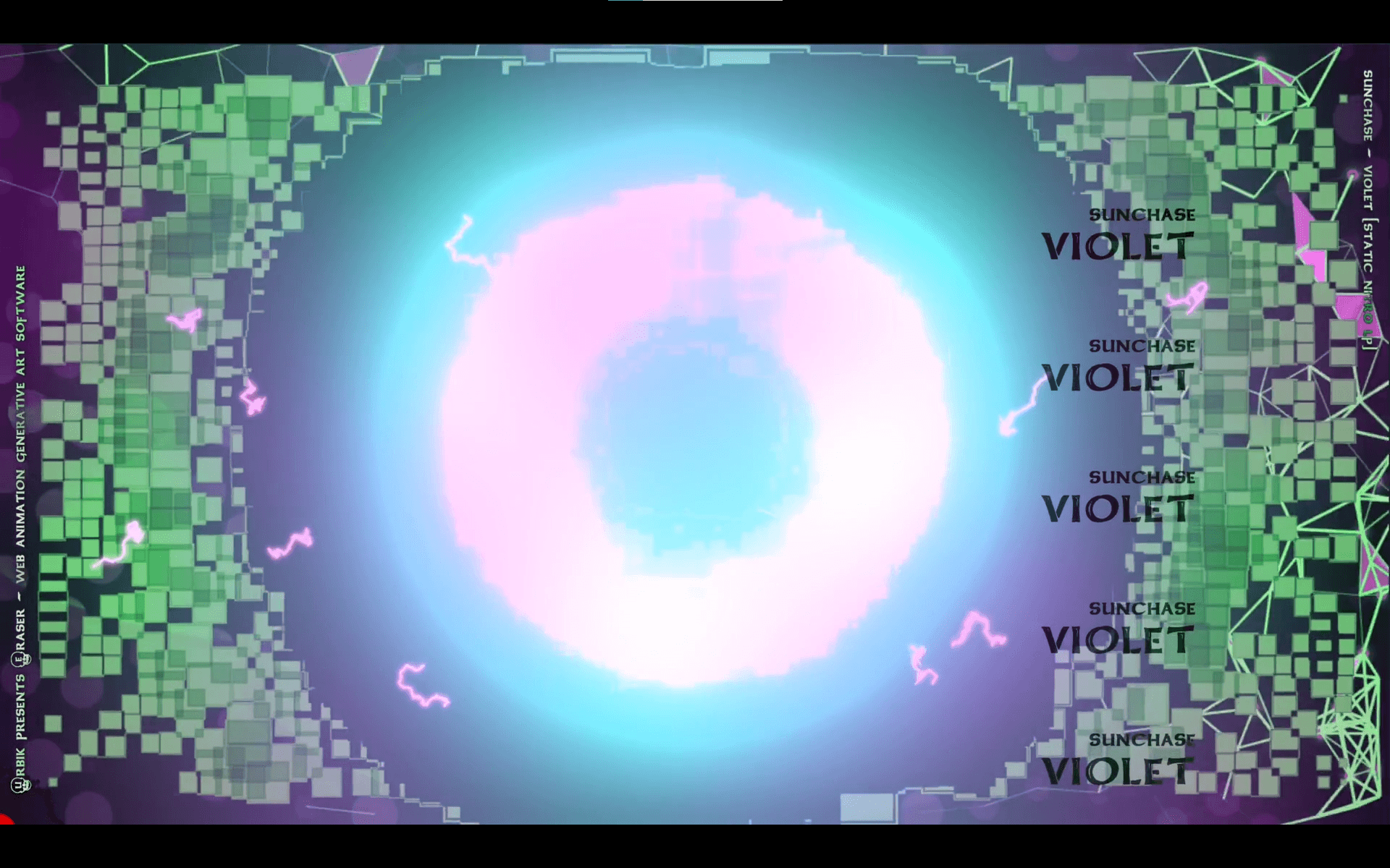 Dense Violet composition with strong central bloom